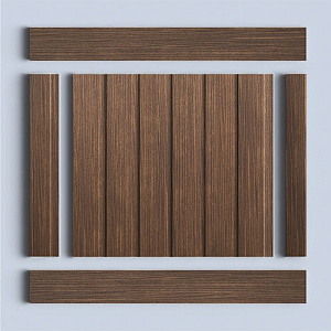 Hiwood Стеновые панели Hiwood цветные LV123N BR396 коричневый